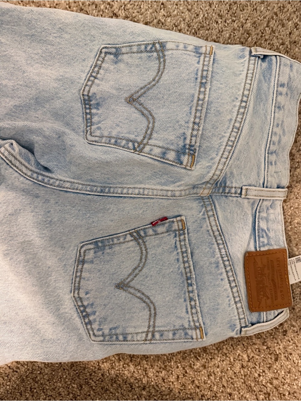 Levi's Light Blue Straight-Leg Women's Jeans - Picture 6 of 8